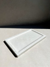 Rectangle Concrete Tray, Decorative Trinket Dish, Japandi Jewelry Display, Minimalist Cement Catchall, Modern Table Accent, Bottle Holder