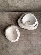 ROCK BOWL, Decorative Dish, Pebble Jewlery Display, Concrete River Stone, Cement Trinket Vessel, Japandi Decor, Entryway Stone Catchall