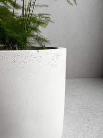 CONCRETE PLANTER with Drainage, Simple Plant Pot, Round Planter, Decorative Cement Pot, Minimalist, Nordic, Medium Planter, Japandi Decor