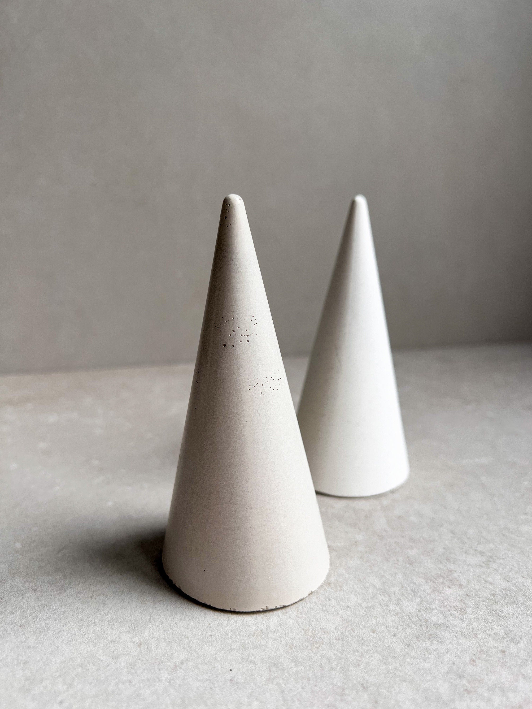 Concrete Ring Tree, Minimalist Ring Cone, Modern Ring Holder, Ring Display, Engagement Gift, Ring Cone, Ring Cone, Cement, Jewelry Organizer