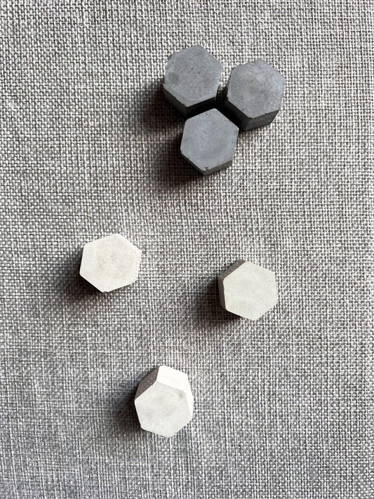 Geometric Concrete Push Pins, Minimalist Thumb Tack, Modern Office Decor, Cement Push Buttons, Travel Board Pins, Cork Board Tacks, Hexagon