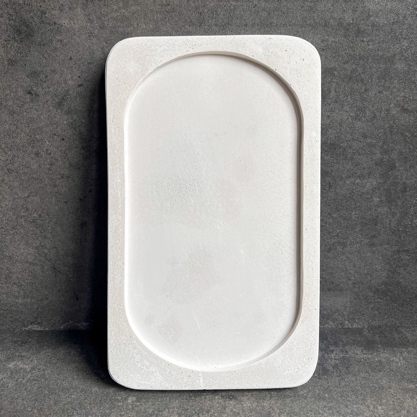 Large Concrete Tray, Decorative Trinket Tray, Minimalist Cement Catchall, Modern Table Accent, Rectangular Bottle Tray, Valet Tray, Japandi