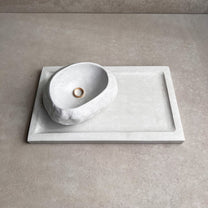 Rectangle Concrete Tray, Decorative Trinket Dish, Japandi Jewelry Display, Minimalist Cement Catchall, Modern Table Accent, Bottle Holder