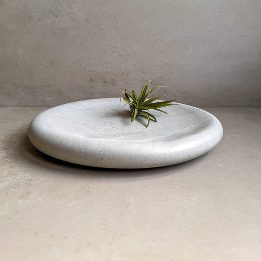 PEBBLE TRAY, Chunky Jewlery Display, Cement Trinket Tray, Decorative Concrete Tray, Japandi Decor, Minimalist Catchall, Large Vanity Dish