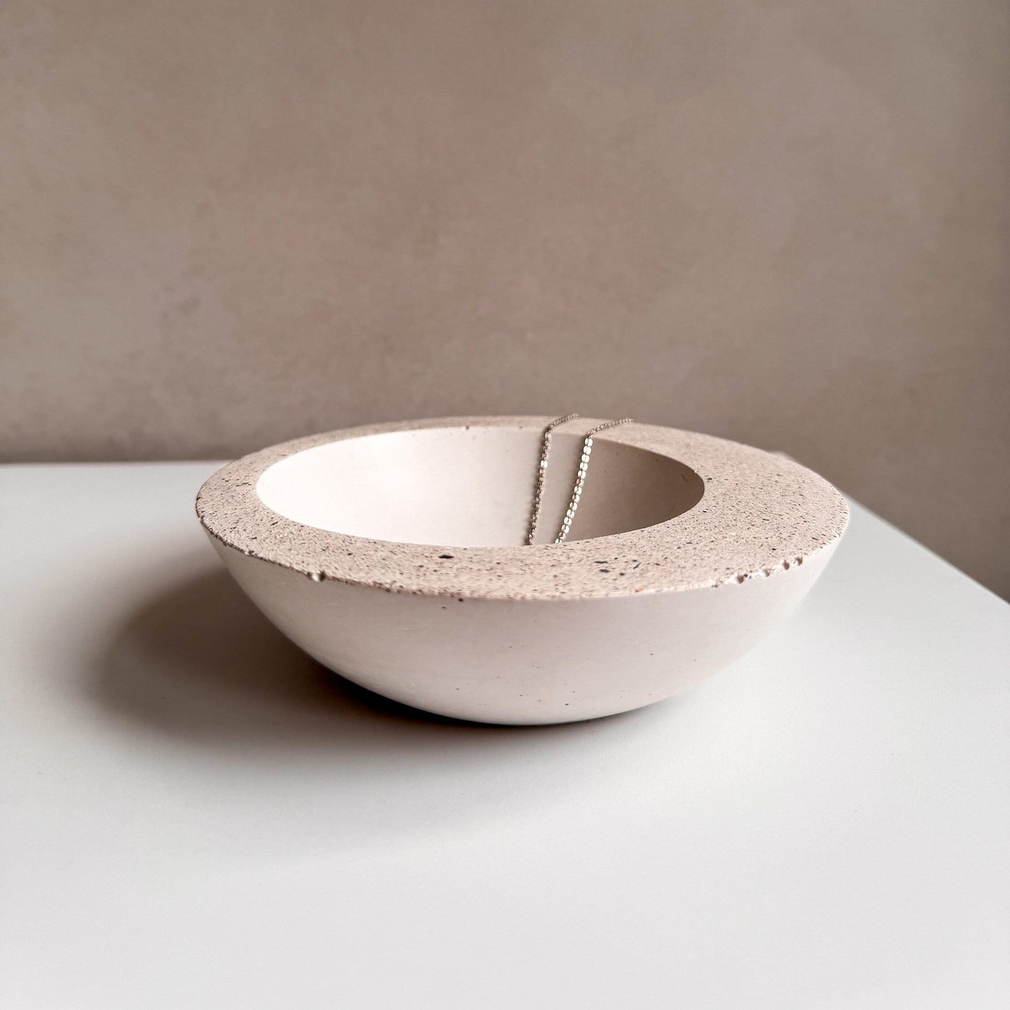 Minimalist Concrete Bowl, Asymmetrical Catch All, Modern Cement Bowl, Contemporary Bowl, Bowls for Decor, Decorative Bowl, Jewelry Dish