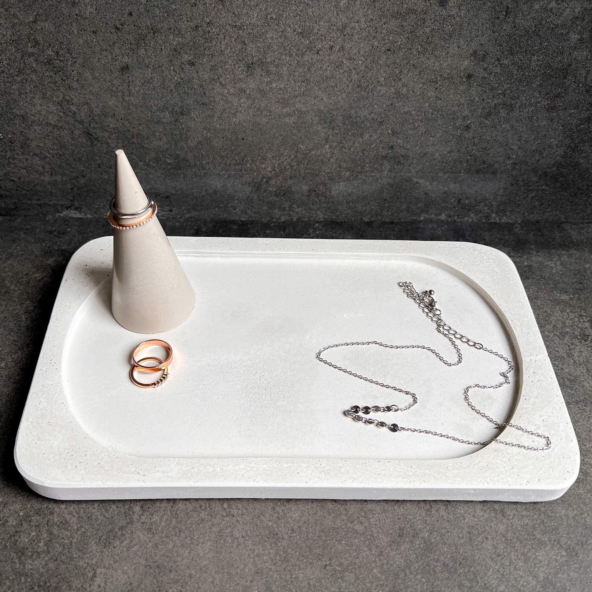 Island Vanity Tray - Modern buy Cement Tray - Tabletop Jewelry Tray - Catchall Tray