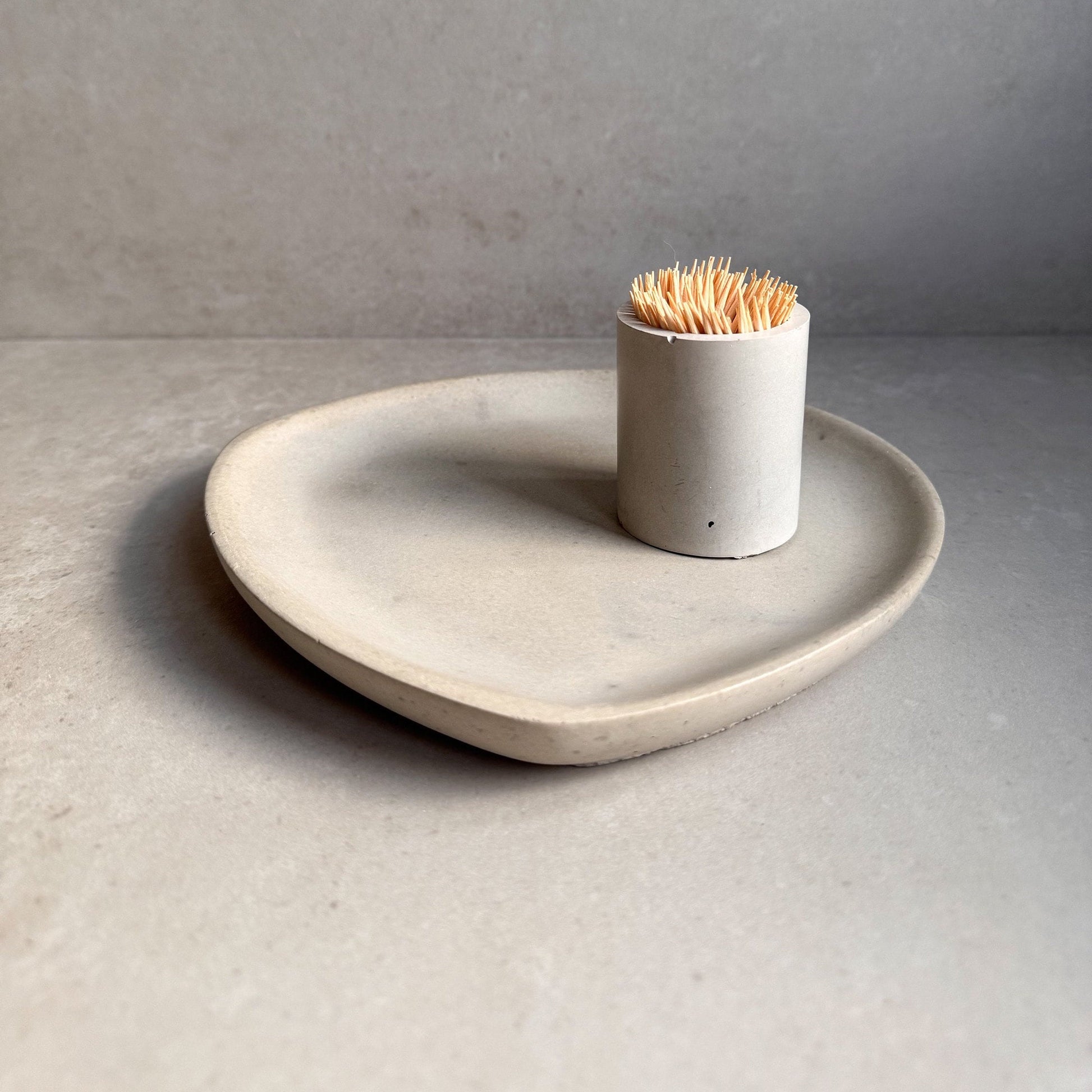 Minimalist Concrete Tray, Decorative Catchall, Asymmetrical Jewelry Display, Oblong Cement Tray, Coffee Table Decor, Modern Bathroom Dish