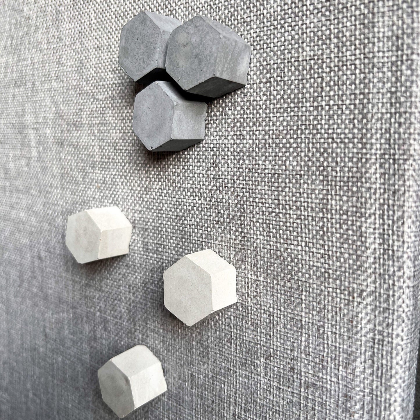 Geometric Concrete Push Pins, Minimalist Thumb Tack, Modern Office Decor, Cement Push Buttons, Travel Board Pins, Cork Board Tacks, Hexagon