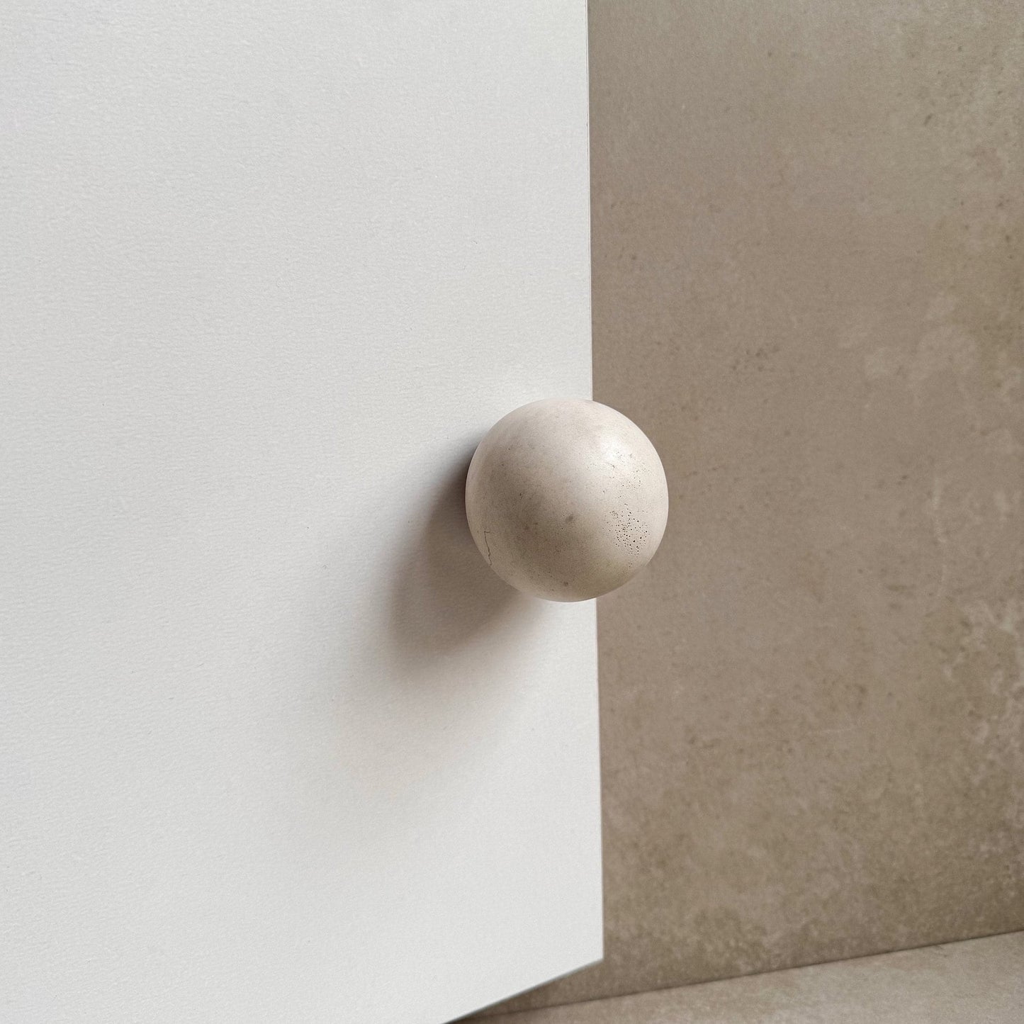 Ball Drawer Pull, Concrete Drawer Knob, Cabinet Handle Hardware, Decorative Sphere Peg, Cement Dresser Handle, Minimalist Stone Knob, Modern