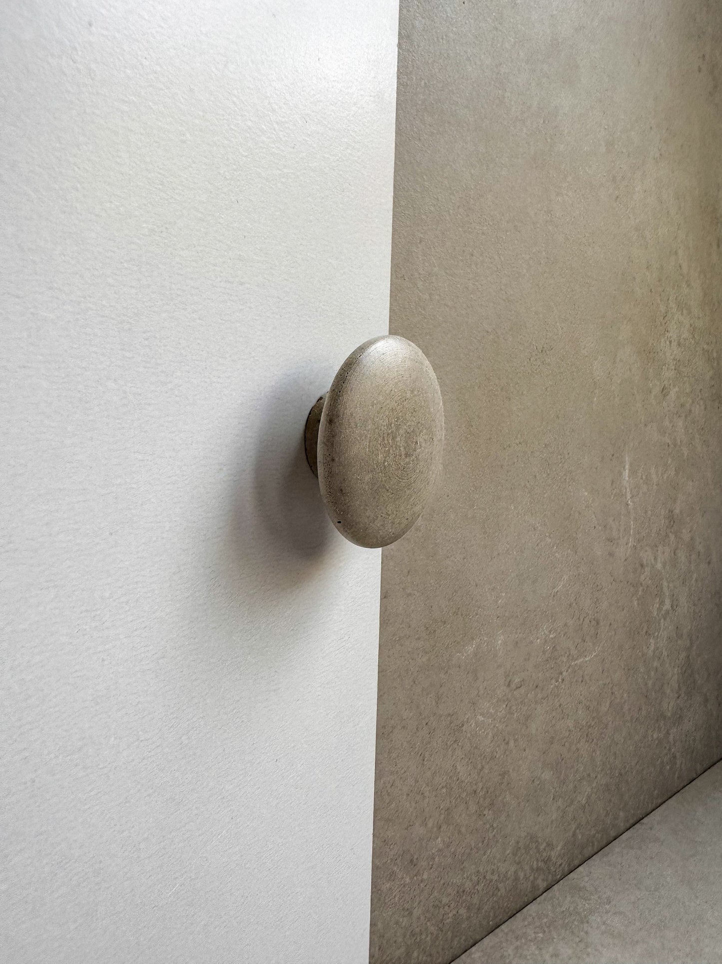 Round Drawer Pull, Concrete Drawer Knob, Cabinet Handle Hardware, Decorative Sphere Peg, Cement Dresser Handle, Minimalist Stone Knob