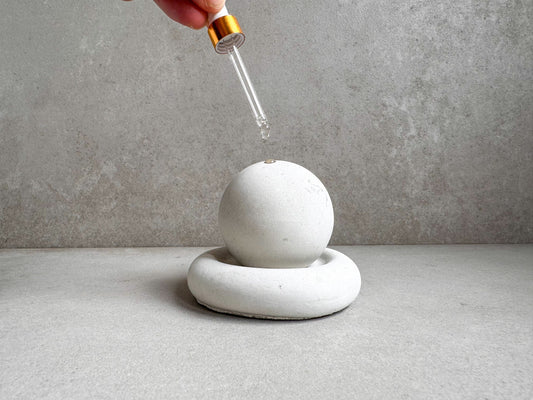 Concrete Essential Oil Diffuser, Aromatherapy Sphere, Passive Dome Diffuser, Cement Decor, Fragrance Air Freshener, Cement Diffiser Stone