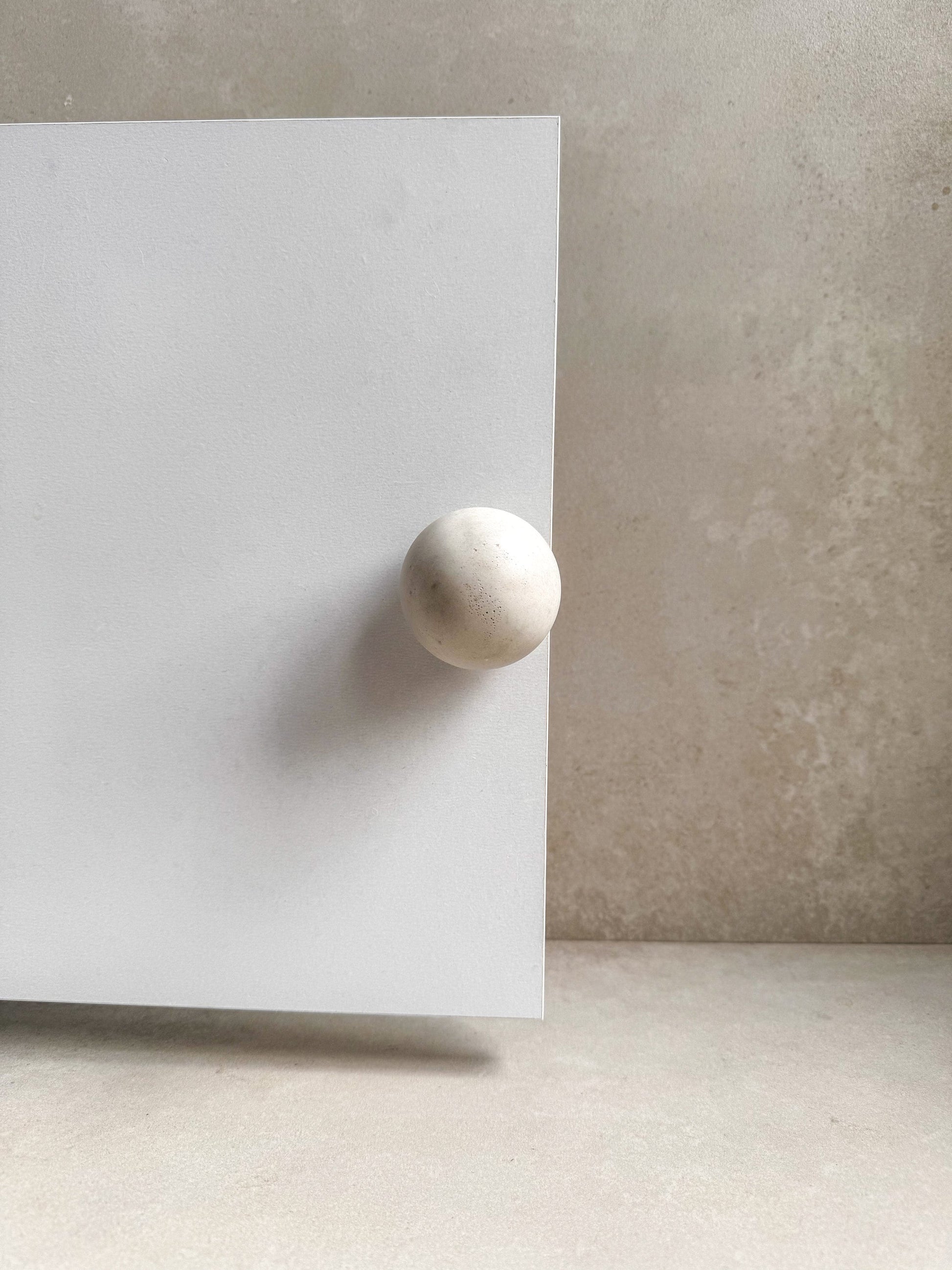 Ball Drawer Pull, Concrete Drawer Knob, Cabinet Handle Hardware, Decorative Sphere Peg, Cement Dresser Handle, Minimalist Stone Knob, Modern