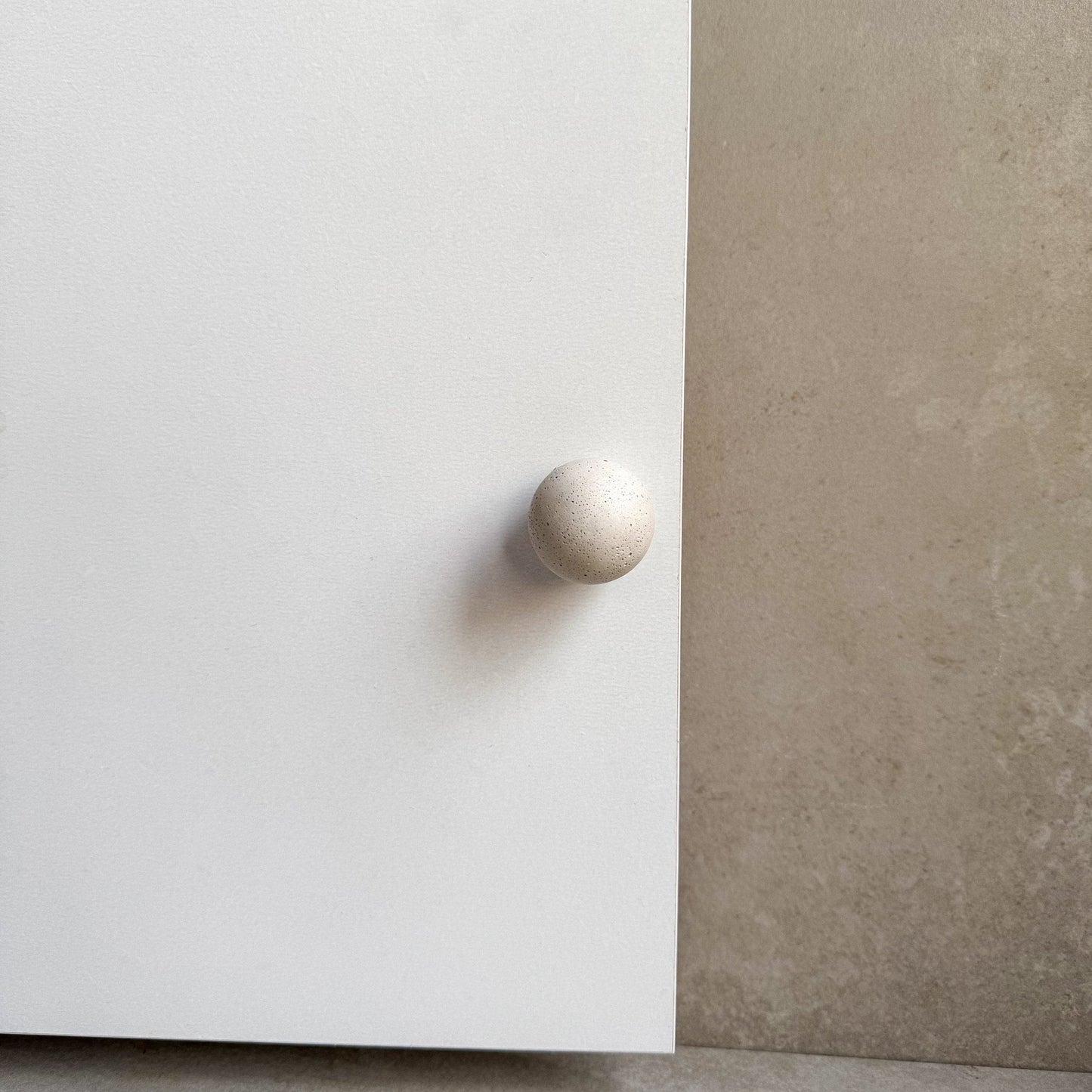 Ball Drawer Pull, Concrete Drawer Knob, Cabinet Handle Hardware, Decorative Sphere Peg, Cement Dresser Handle, Minimalist Stone Knob, Modern