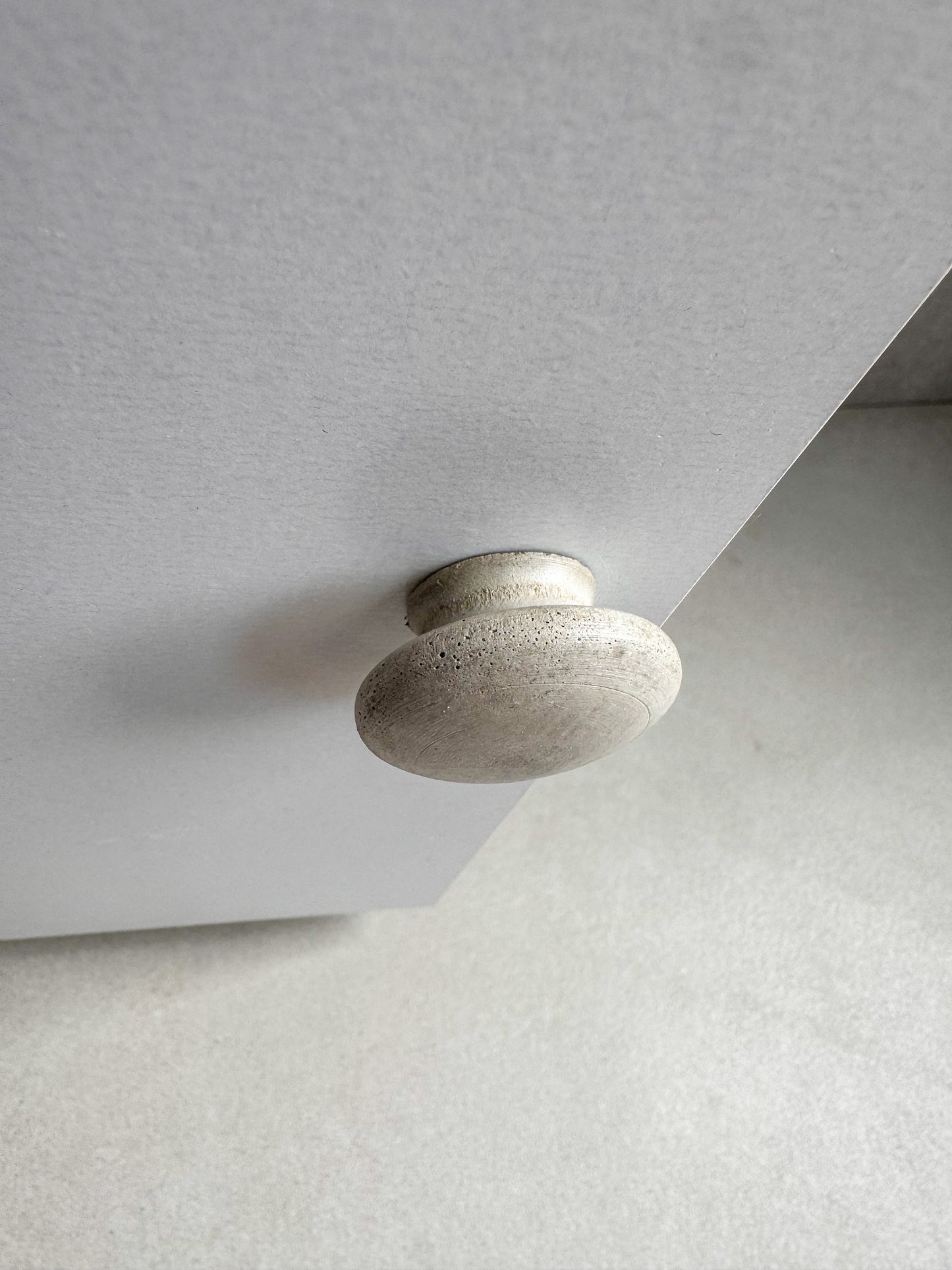 Round Drawer Pull, Concrete Drawer Knob, Cabinet Handle Hardware, Decorative Sphere Peg, Cement Dresser Handle, Minimalist Stone Knob