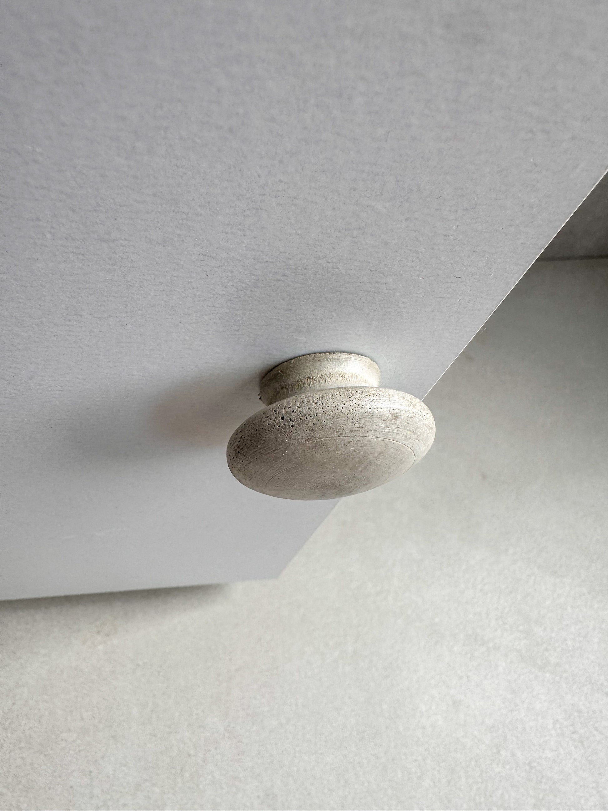 Round Drawer Pull, Concrete Drawer Knob, Cabinet Handle Hardware, Decorative Sphere Peg, Cement Dresser Handle, Minimalist Stone Knob