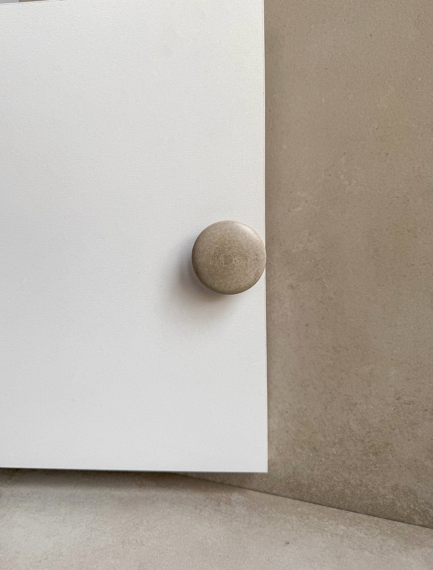 Round Drawer Pull, Concrete Drawer Knob, Cabinet Handle Hardware, Decorative Sphere Peg, Cement Dresser Handle, Minimalist Stone Knob