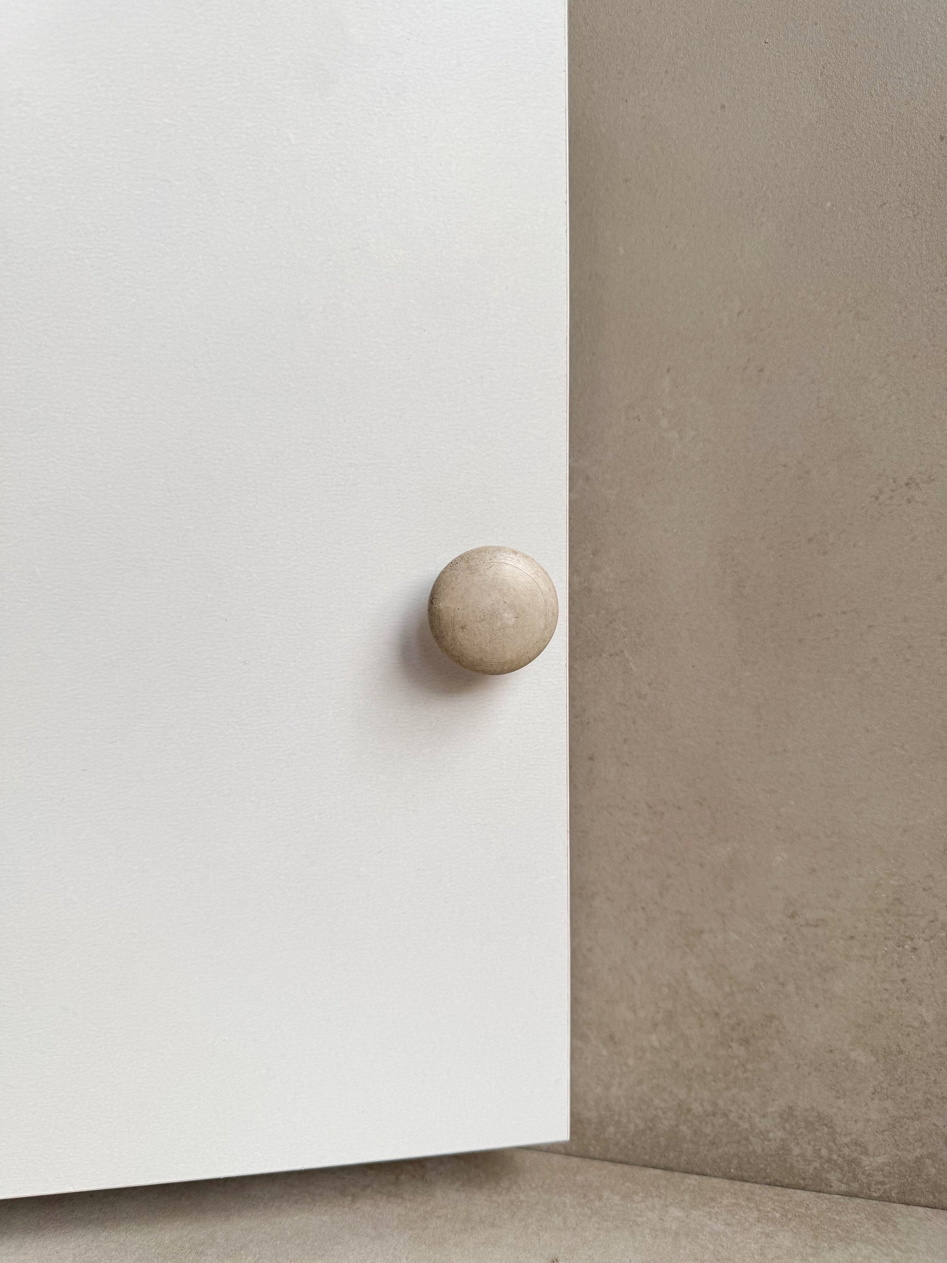 Round Drawer Pull, Concrete Drawer Knob, Cabinet Handle Hardware, Decorative Sphere Peg, Cement Dresser Handle, Minimalist Stone Knob