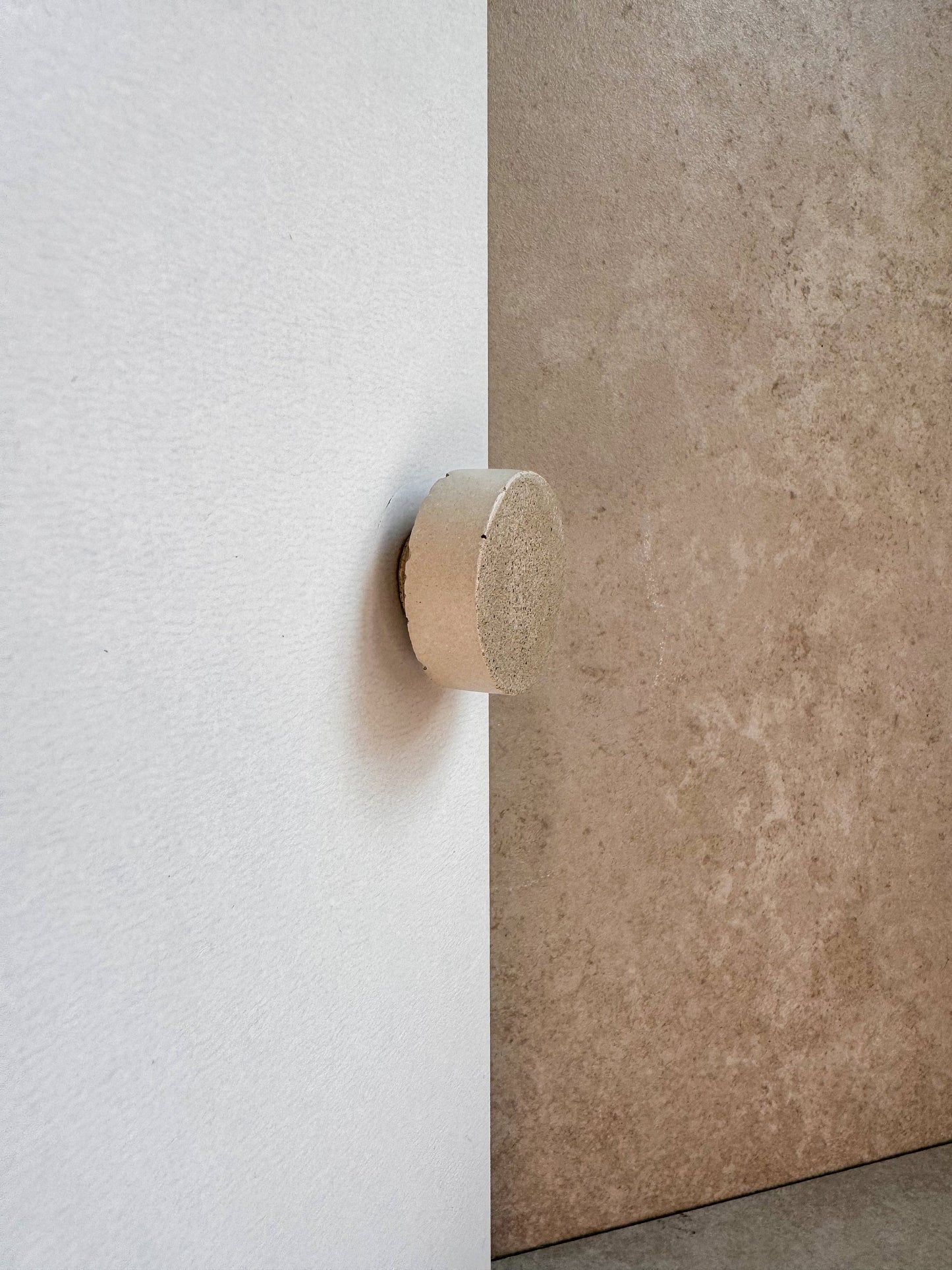 Round Concrete Knob Circular Cement Hook, Hat Hook, Drawer Pull, Decorative Peg, Furniture Hardware, Wall Storage, Minimalist Cabinet Knob