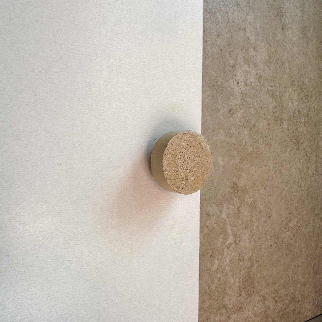 Round Concrete Knob Circular Cement Hook, Hat Hook, Drawer Pull, Decorative Peg, Furniture Hardware, Wall Storage, Minimalist Cabinet Knob