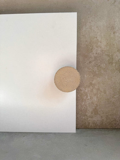 Round Drawer Pull, Concrete Drawer Knob, Cabinet Handle Hardware, Decorative Dome Peg, Cement Dresser Handle, Minimalist Stone Hook