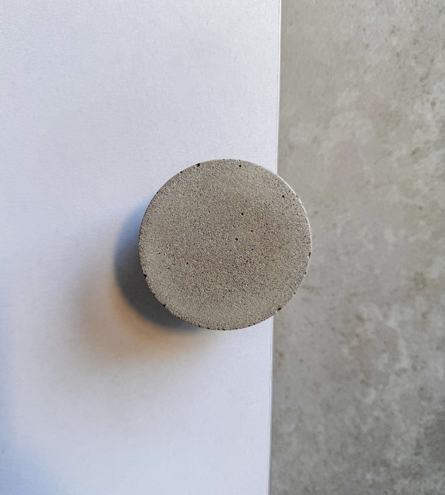 Round Drawer Pull, Concrete Drawer Knob, Cabinet Handle Hardware, Decorative Dome Peg, Cement Dresser Handle, Minimalist Stone Hook