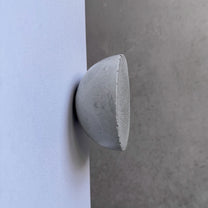 Round Drawer Pull, Concrete Drawer Knob, Cabinet Handle Hardware, Decorative Dome Peg, Cement Dresser Handle, Minimalist Stone Hook