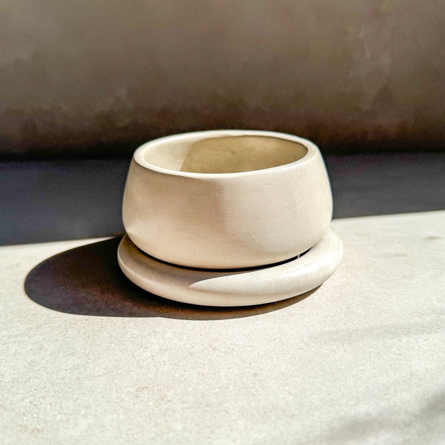 Small Planter with Drainage, Cute Plant Pot, Bubble Planter, Succulent Planter, Decorative Concrete Pot, Round Bonsai Pot, Chubby Mini Pot