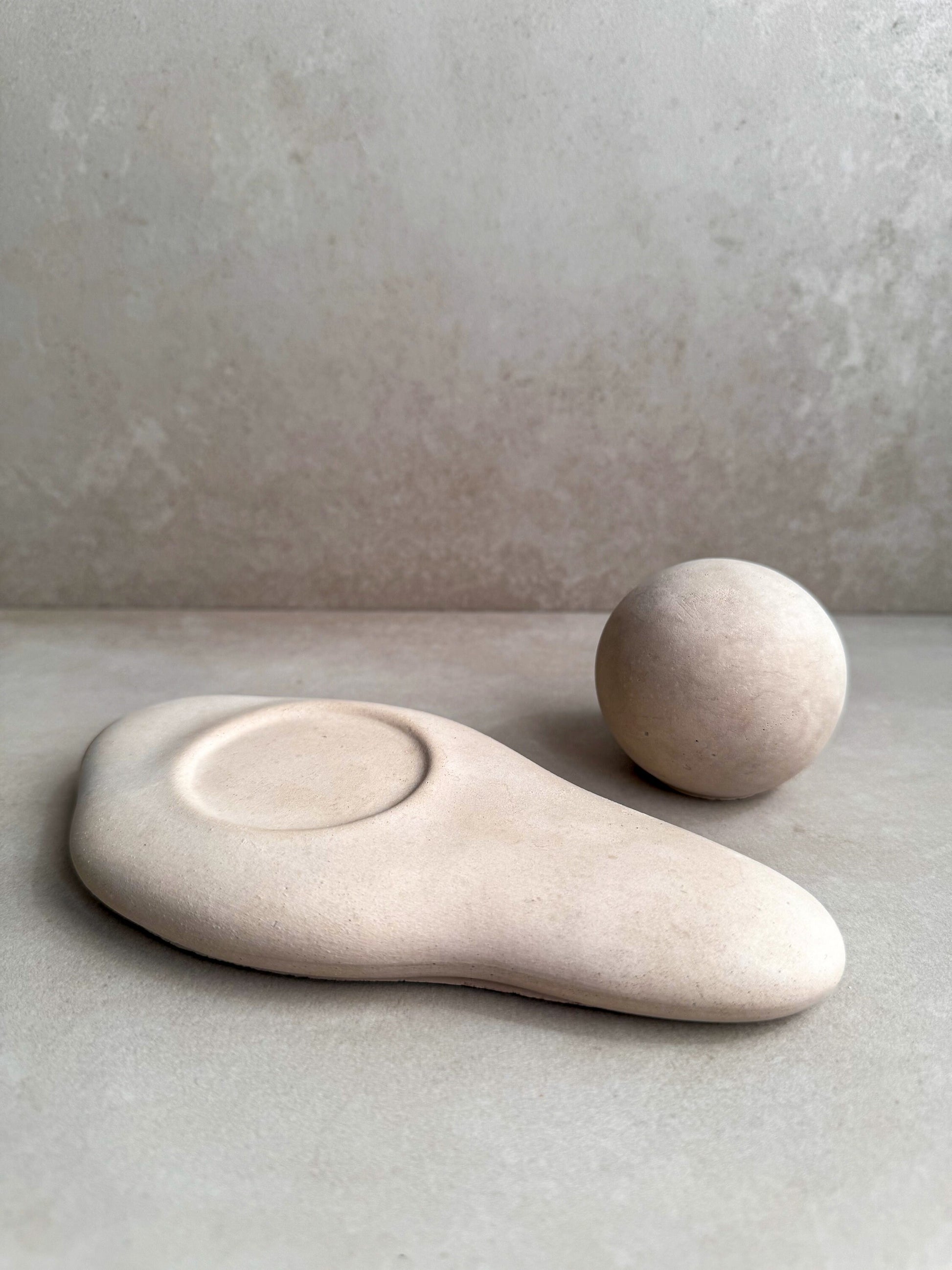 Concrete Essential Oil Diffuser, Aromatherapy Sphere, Passive Dome Diffuser, Cement Decor, Fragrance Air Freshener, Cement Diffusing Stone