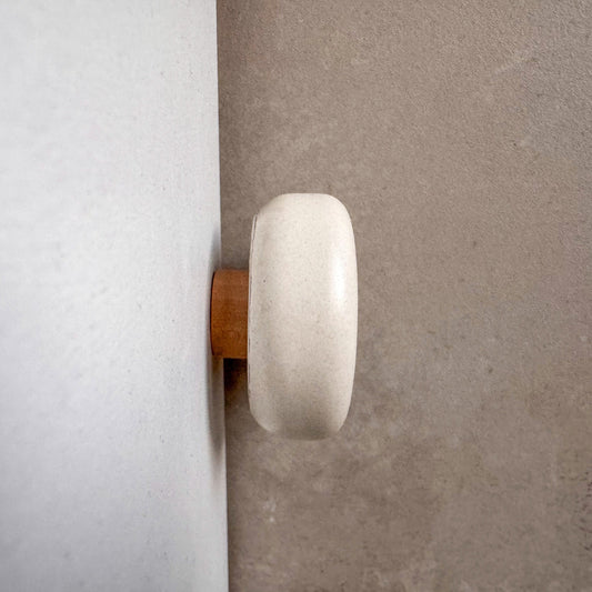 Round Concrete Knob Circular Cement Hook, Hat Hook, Drawer Pull, Decorative Peg, Furniture Hardware, Wall Storage, Minimalist Cabinet Knob