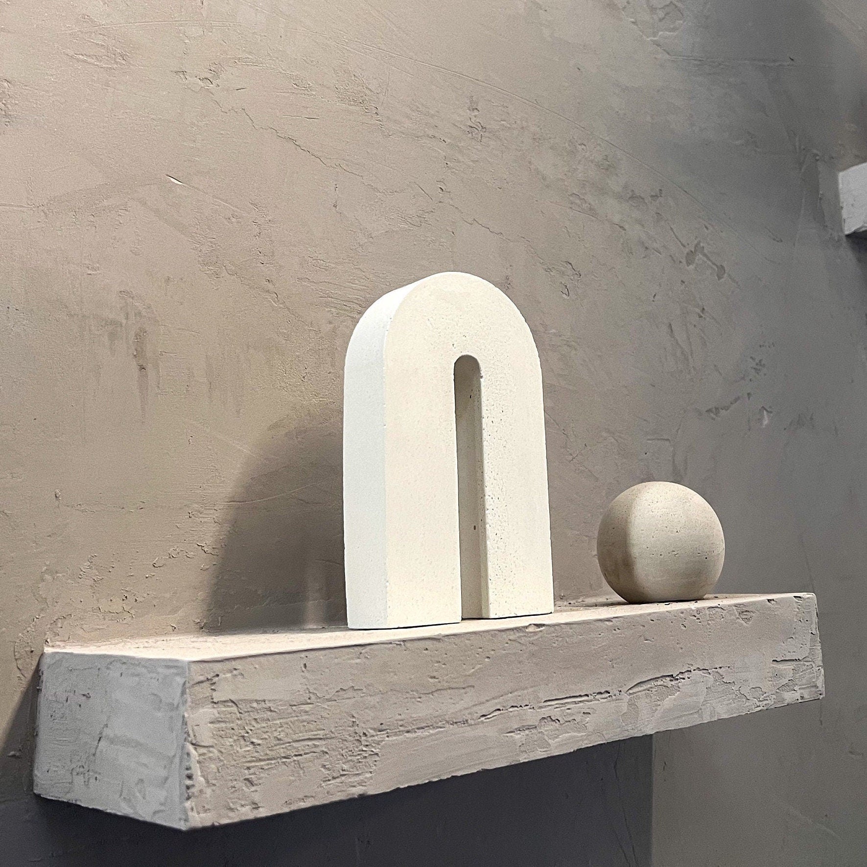 Concrete Sculptural Arch, Standing Arch Decor, Nordic, Decorative Arch, Photo Props, Geometric Ornament, Cement Decor, Modern Decor, Still