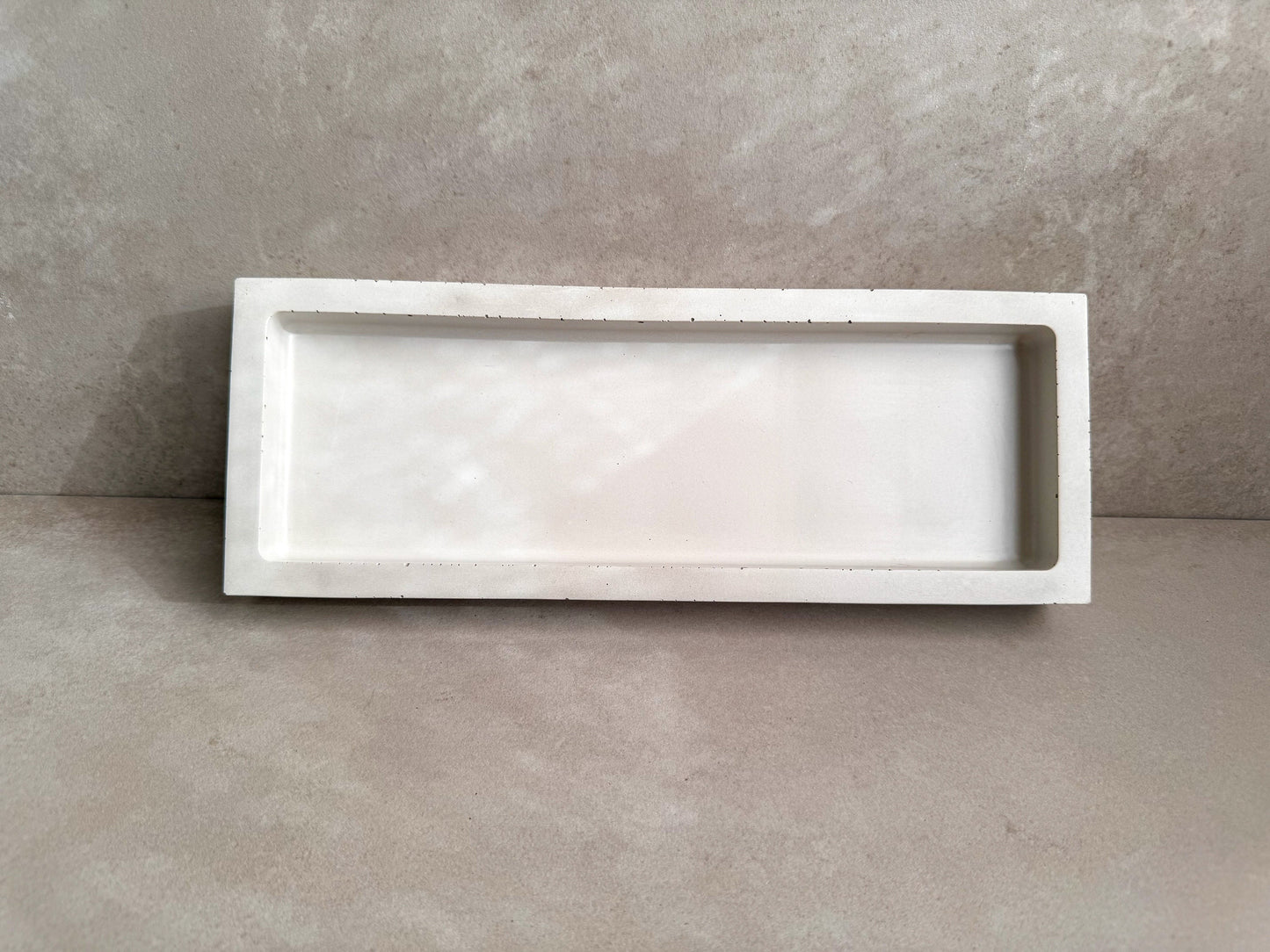 Rectangular Concrete Tray, Entryway Tray, Jewelry Dish, Minimalist Cement Catchall, Soap Bottle Tray, Bathroom Tray, Trinket Holder, Modern