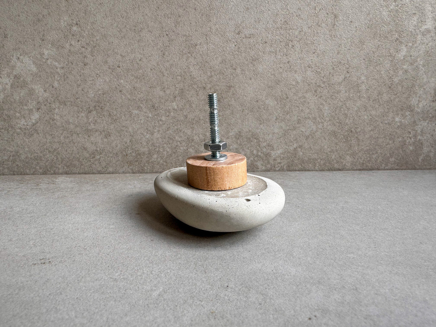 Pebble Concrete Knob, Cobblestone Cement Hook, Hat Hook, Drawer Pull, Decorative Peg, Furniture Hardware, Wall Storage, Minimal Cabinet Knob