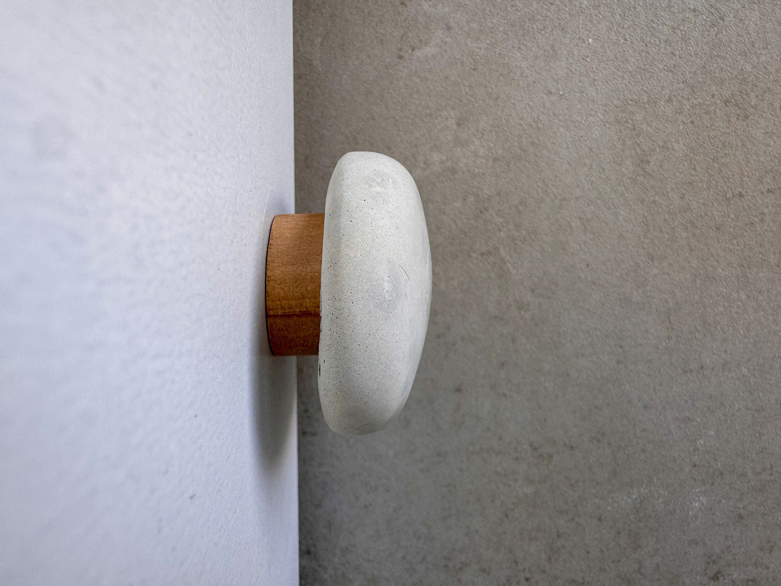 Pebble Concrete Knob, Cobblestone Cement Hook, Hat Hook, Drawer Pull, Decorative Peg, Furniture Hardware, Wall Storage, Minimal Cabinet Knob