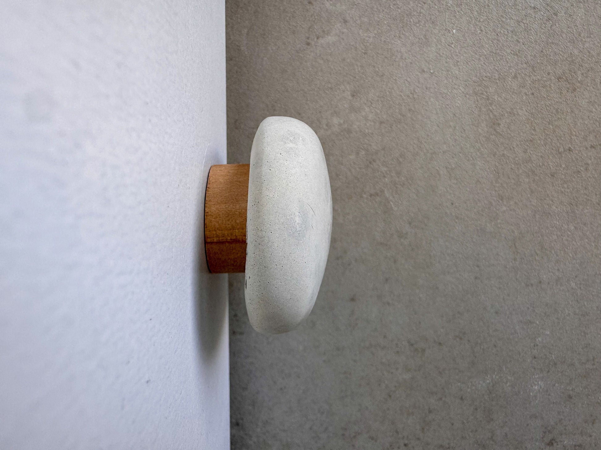 Pebble Concrete Knob, Cobblestone Cement Hook, Hat Hook, Drawer Pull, Decorative Peg, Furniture Hardware, Wall Storage, Minimal Cabinet Knob