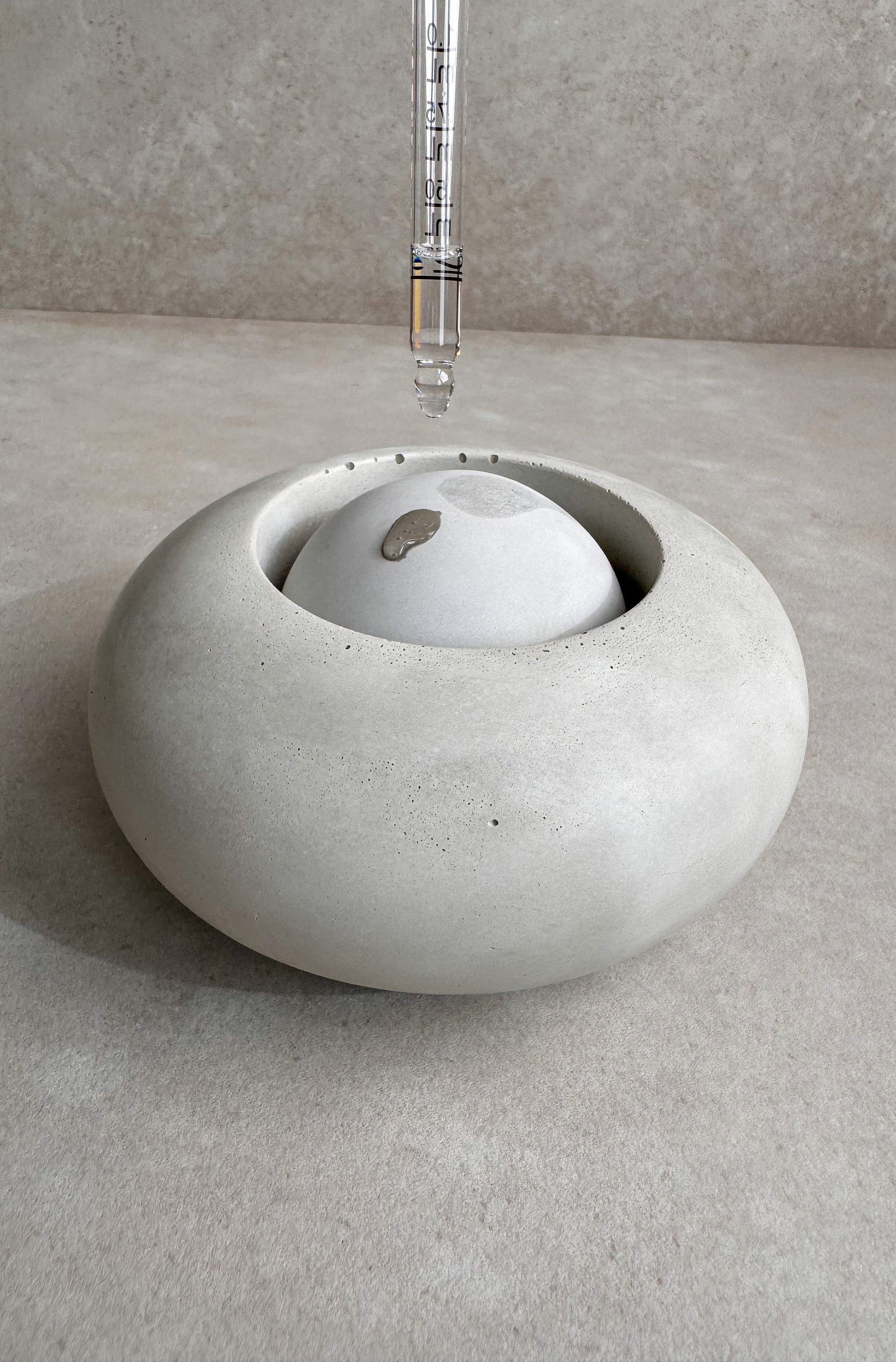 Passive Essential Oil Diffuser, Aromatherapy Ball, Concrete Dome Diffuser, Cement Decor, Fragrance Air Freshener, Diffusing Stone, Japandi