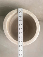 Concrete Planter with Saucer, Large Modern Plant Pot, Bubble Planter, Decorative Cement Pot, Minimalist Pot with Drainage, Tall Nordic Pot