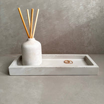 Rectangular Concrete Tray, Entryway Tray, Jewelry Dish, Minimalist Cement Catchall, Soap Bottle Tray, Bathroom Tray, Trinket Holder, Modern