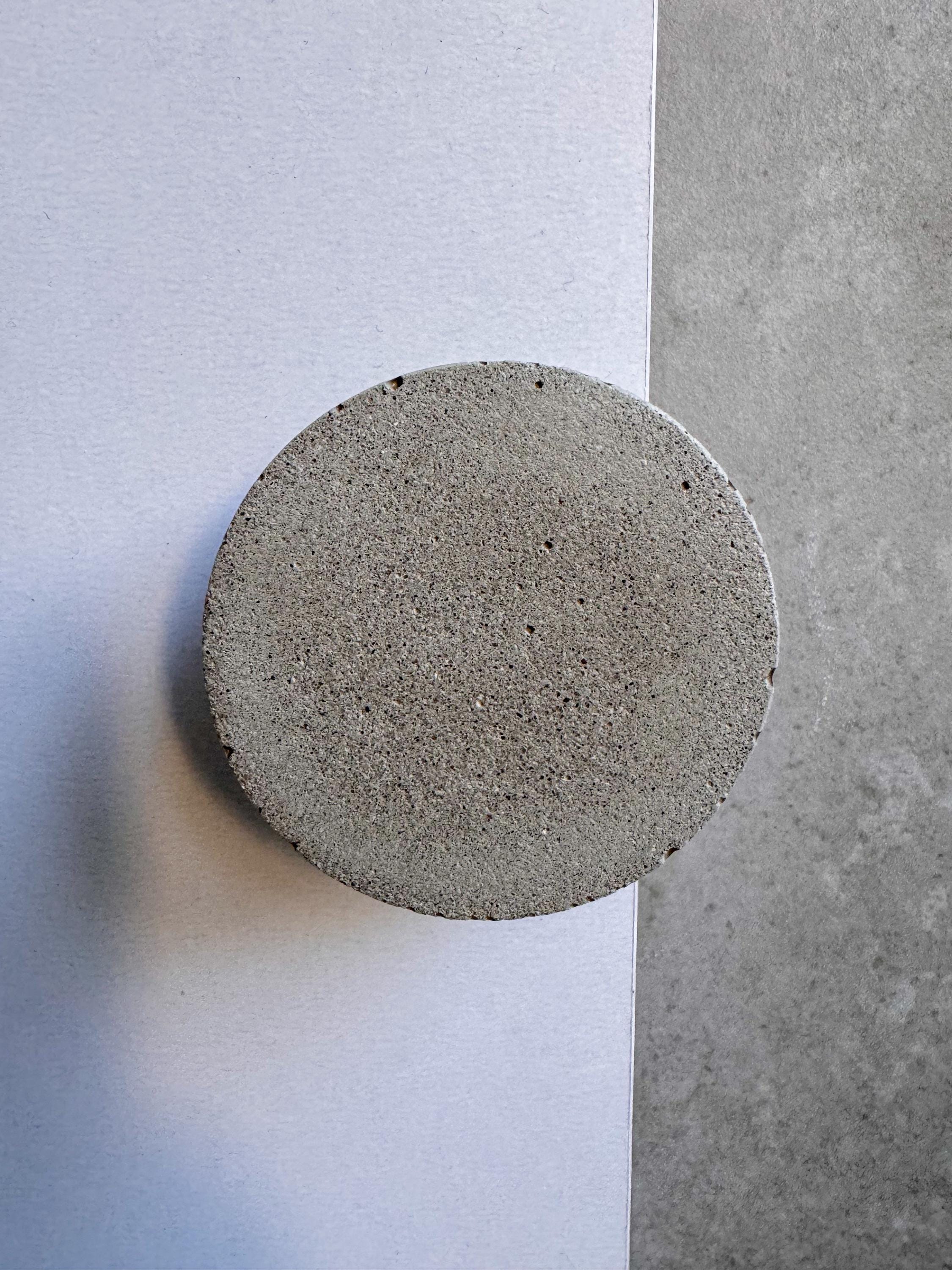 Round Drawer Pull, Concrete Drawer Knob, Cabinet Handle Hardware, Decorative Dome Peg, Cement Dresser Handle, Minimalist Stone Hook