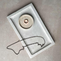 Rectangle Concrete Tray, Decorative Trinket Dish, Japandi Jewelry Display, Minimalist Cement Catchall, Modern Table Accent, Bottle Holder