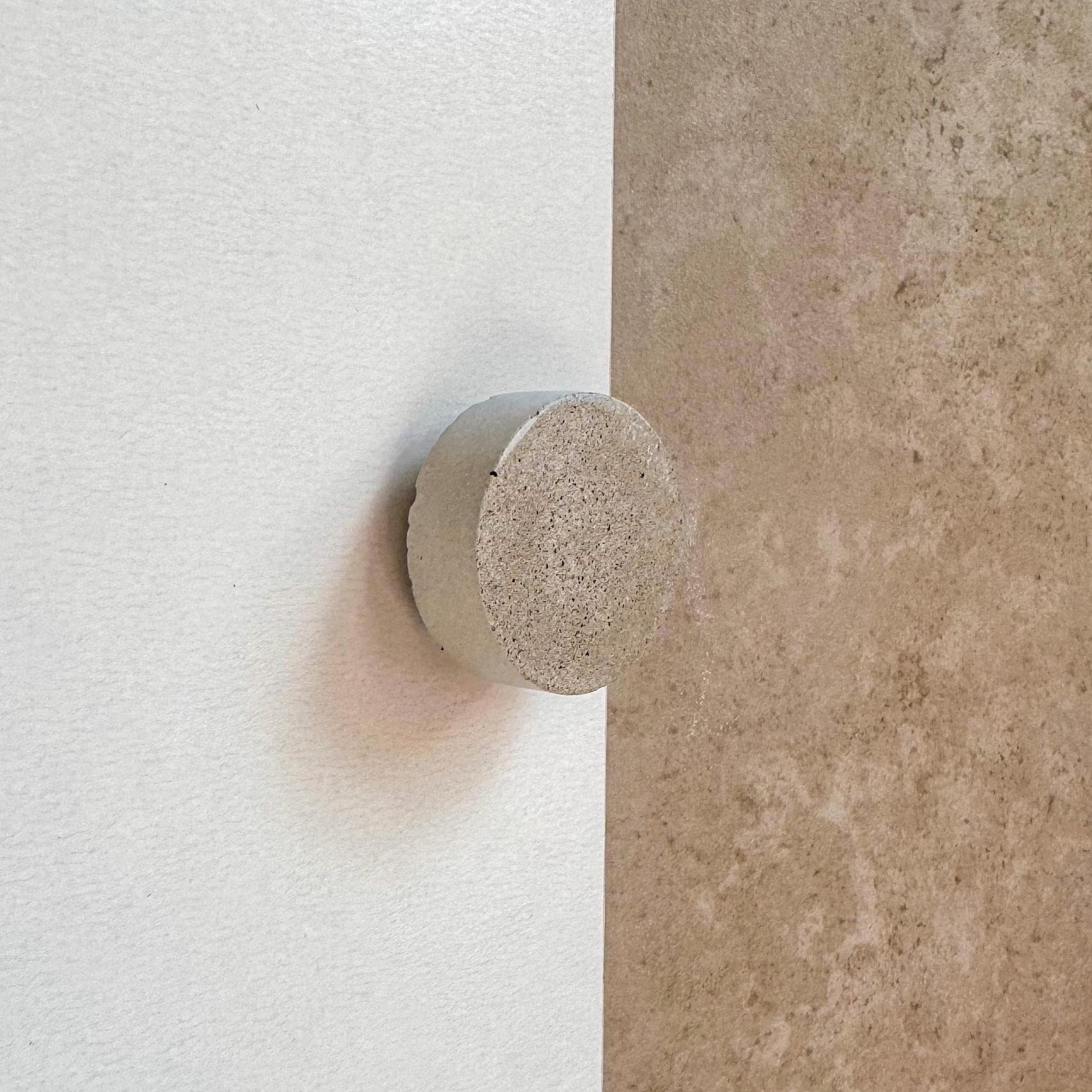 Round Concrete Knob Circular Cement Hook, Hat Hook, Drawer Pull, Decorative Peg, Furniture Hardware, Wall Storage, Minimalist Cabinet Knob