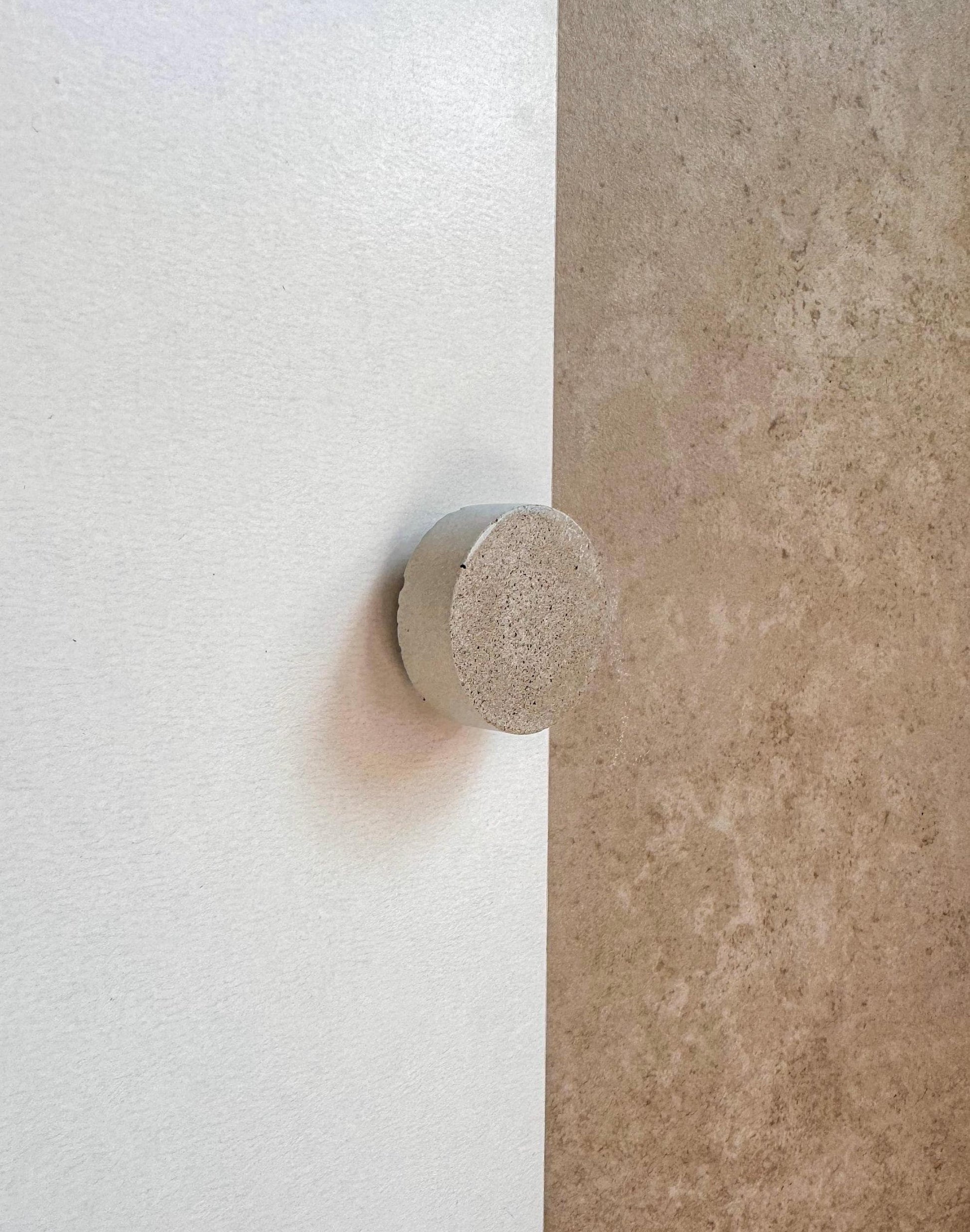Round Concrete Knob Circular Cement Hook, Hat Hook, Drawer Pull, Decorative Peg, Furniture Hardware, Wall Storage, Minimalist Cabinet Knob