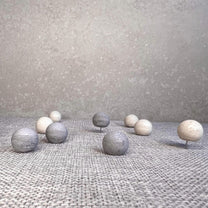 Concrete Ball Push Pins - Set of 10