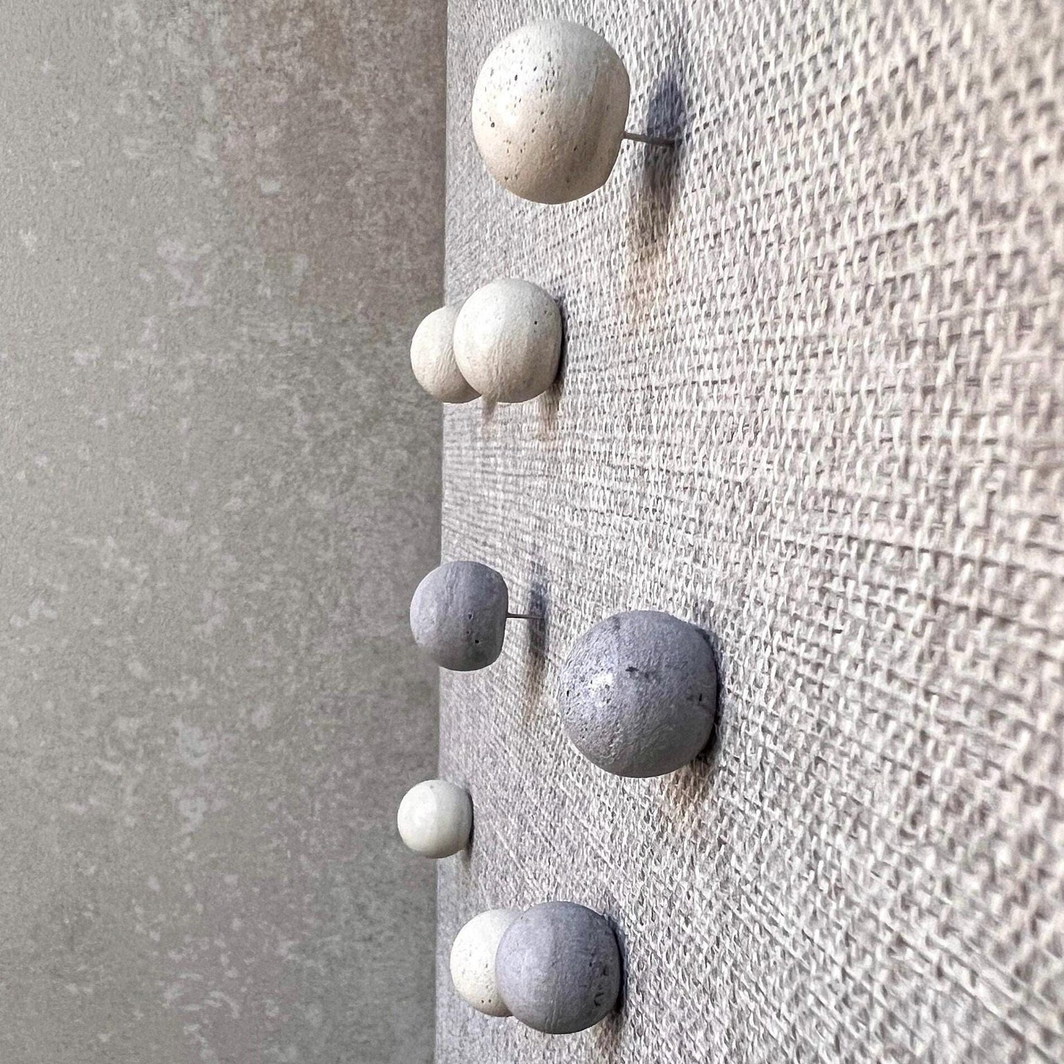 Concrete Ball Push Pins - Set of 10