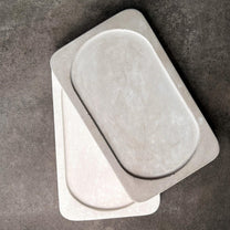 Large Concrete Tray, Decorative Trinket Tray, Minimalist Cement Catchall, Modern Table Accent, Rectangular Bottle Tray, Valet Tray, Japandi