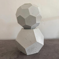 Concrete Sculpture, Geometric Decor, Cement Decor, Modern Decor, Garden Ornament, Concrete Decor, Shelf Decor, Bookend, Office Decor, Gift