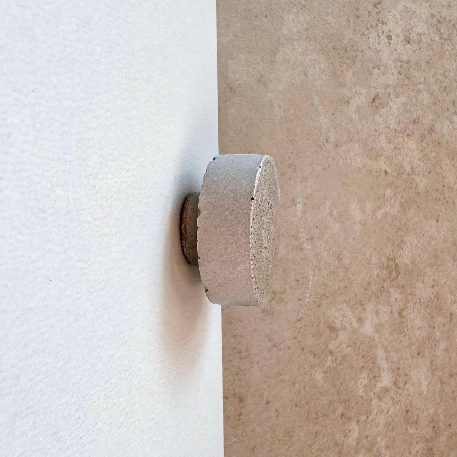 Round Concrete Knob Circular Cement Hook, Hat Hook, Drawer Pull, Decorative Peg, Furniture Hardware, Wall Storage, Minimalist Cabinet Knob