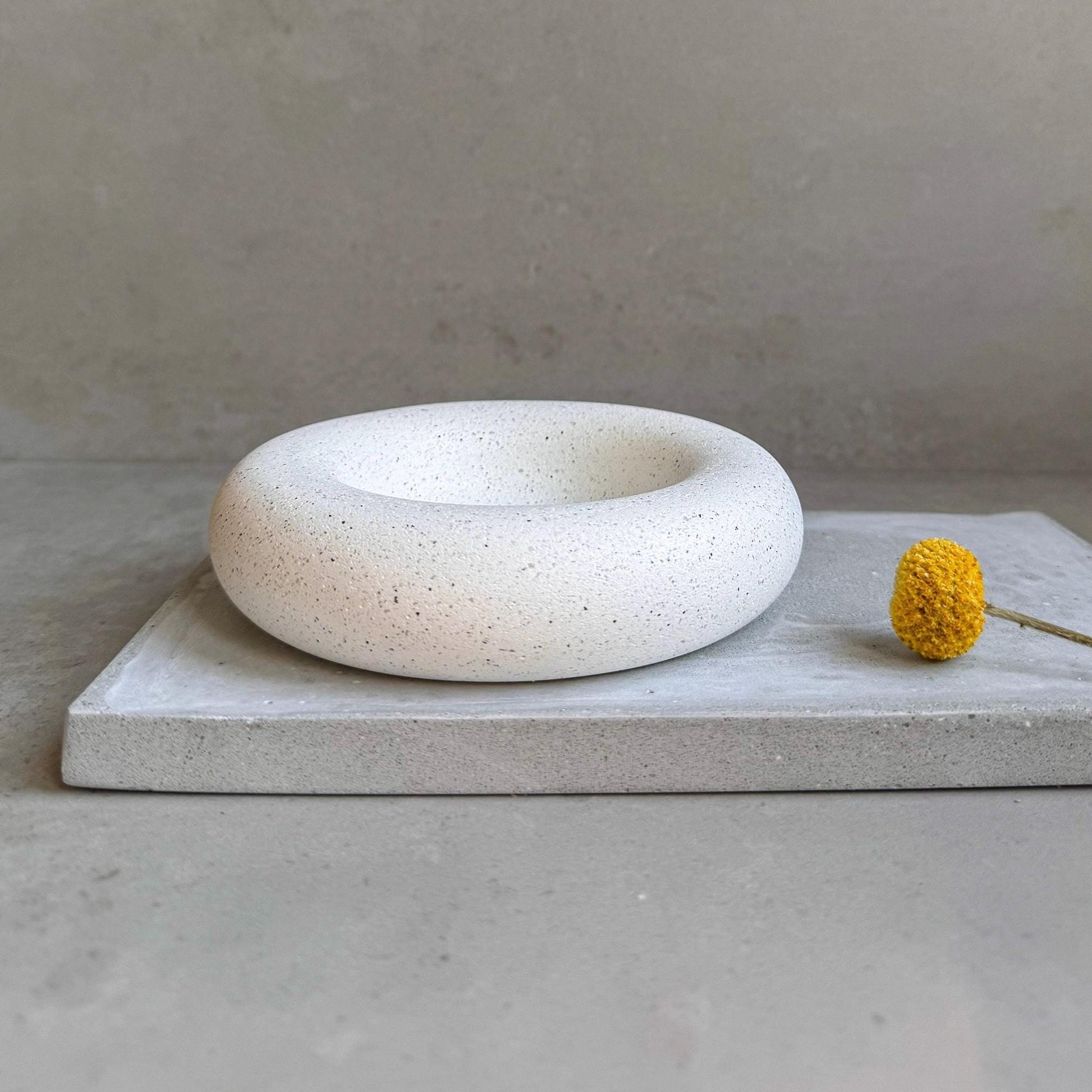 CHUNKY Concrete Tray, Pebble Tray, Catch All Tray, Jewelry Display, Cloud Trinket Tray, Bubble Dish, Chubby Plate, Minimalist Cement Bowl