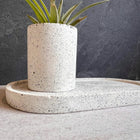 Speckled Oval Concrete Tray, Decorative Stone Tray, Jewelry Holder, Vanity Decor, Cement Tray, Makeup Organizer, Jewlery Dish, Bathroom Tray