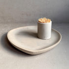 Minimalist Concrete Tray, Decorative Catchall, Asymmetrical Jewelry Display, Oblong Cement Tray, Coffee Table Decor, Modern Bathroom Dish