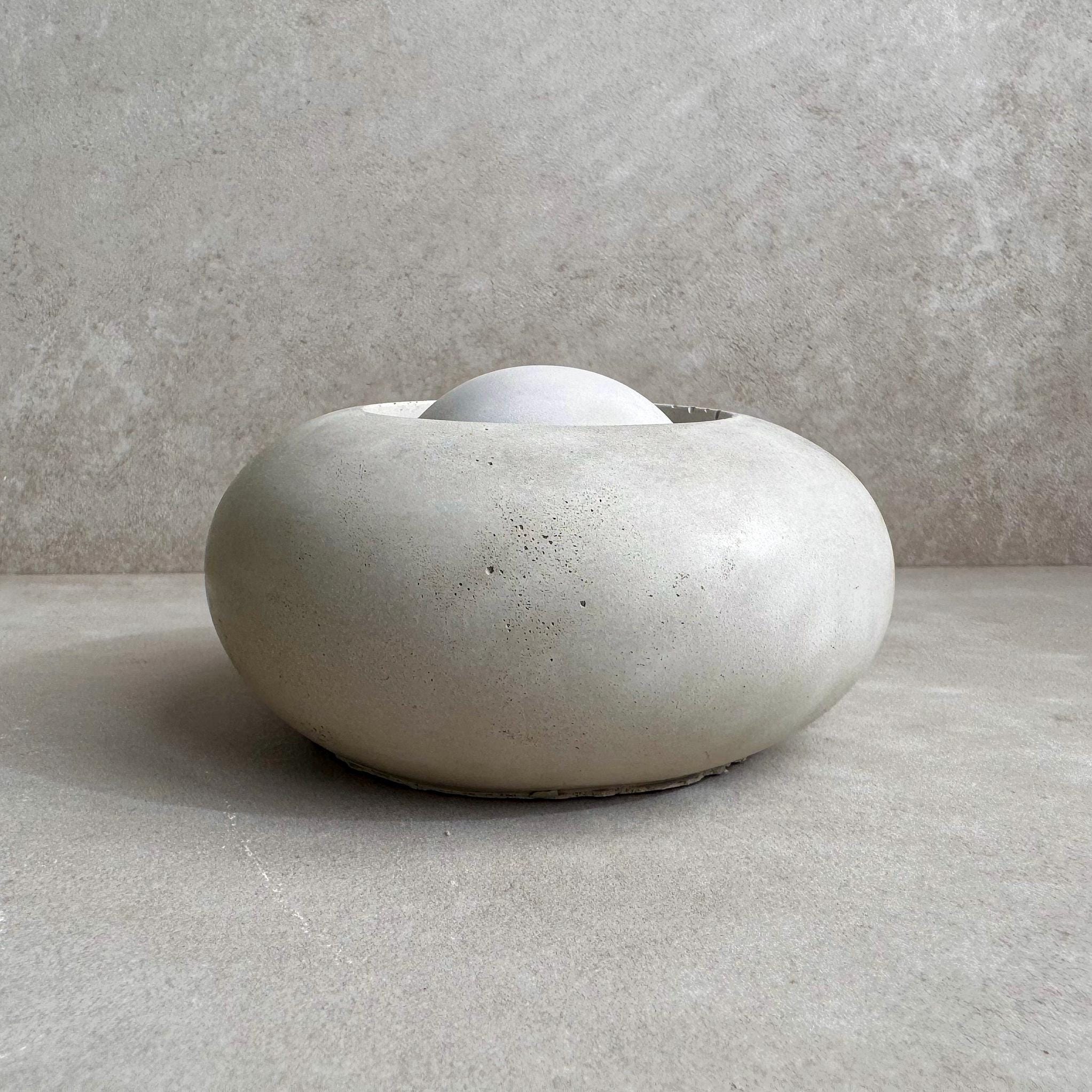 Passive Essential Oil Diffuser, Aromatherapy Ball, Concrete Dome Diffuser, Cement Decor, Fragrance Air Freshener, Diffusing Stone, Japandi
